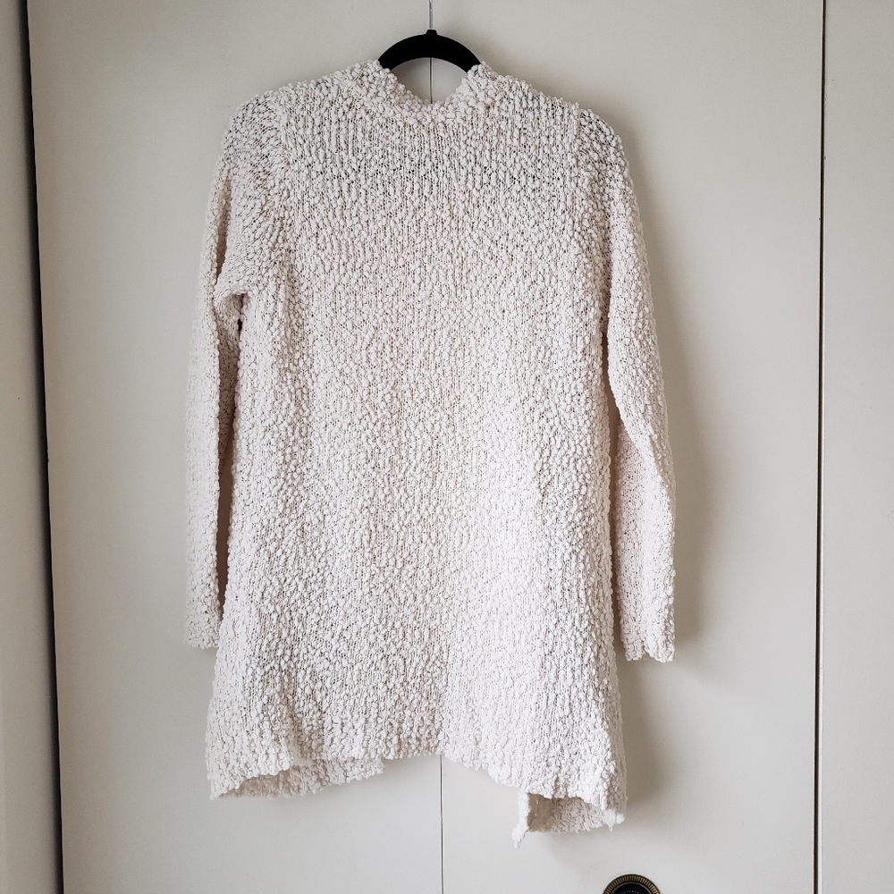 Only Cream Textured Open-Front Cardigan - Picture 2 of 8